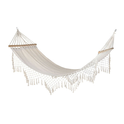 Hammock DKD Home Decor White Oak Fringes (280 x 100 x 5 cm)