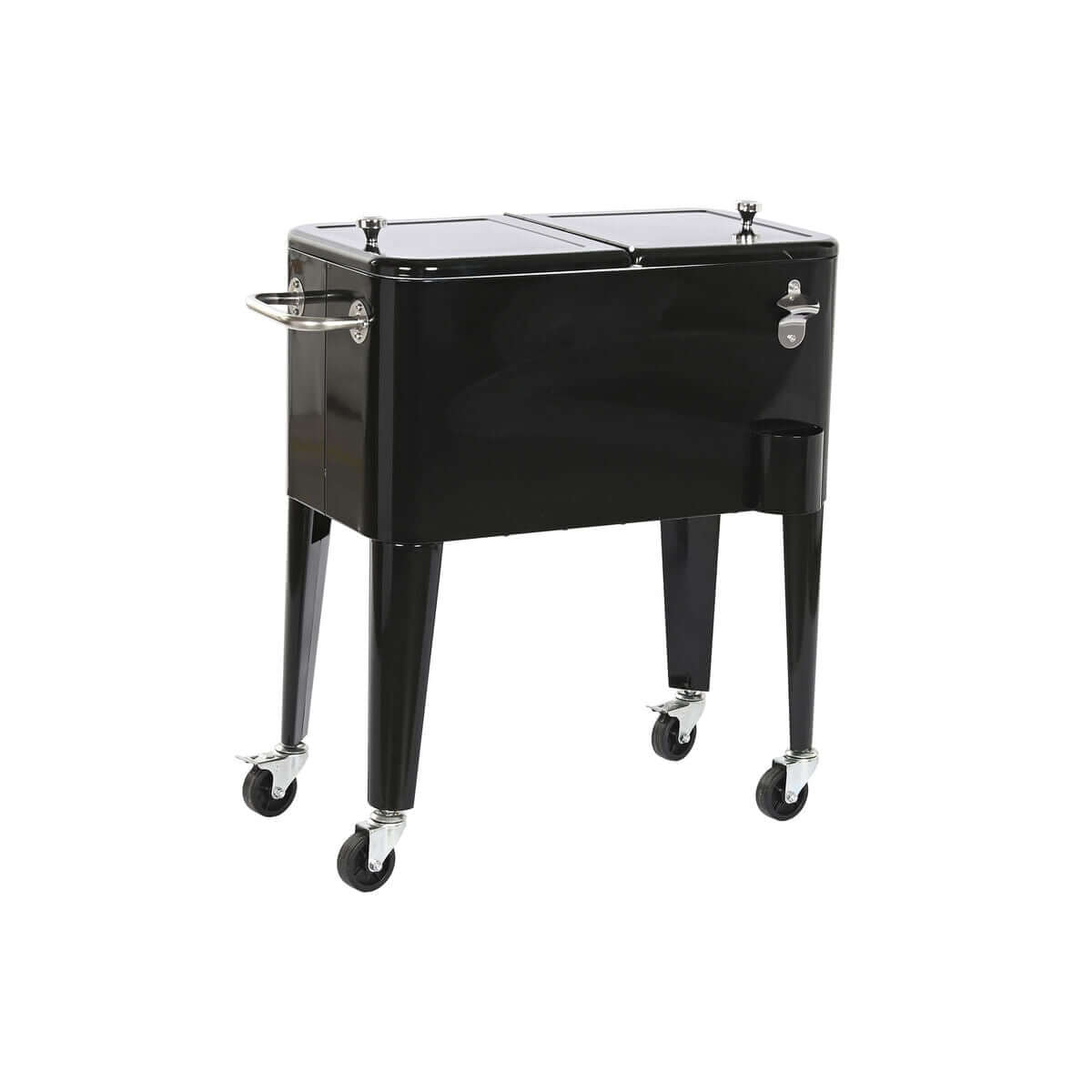 Bärbar kyl DKD Home Decor 74 x 43 x 83 cm Svart Stål Aluminium polypropen 56 L finns hos Aktivcamping