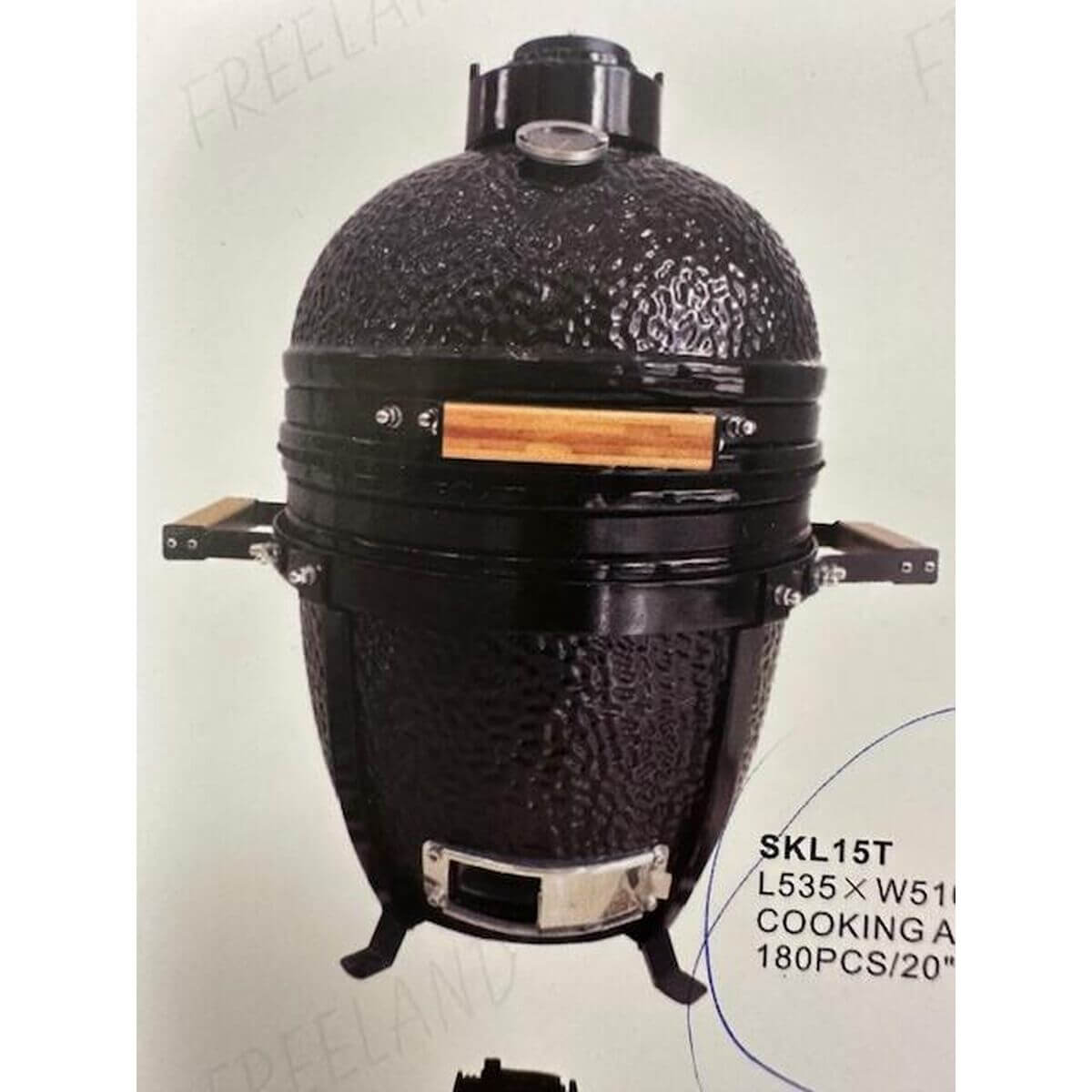Bärbar Keramisk Grill Home ESPRIT Metall Keramik 51 X 53 X 64 CM finns hos Aktivcamping