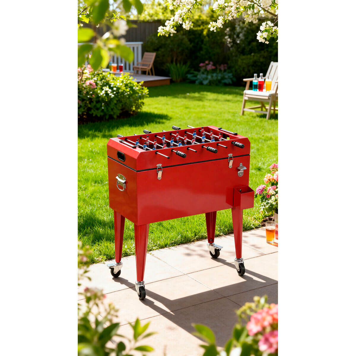 Bärbar kyl Home ESPRIT Röd Metall polypropen 71 X 59 X 95 CM finns hos Aktivcamping