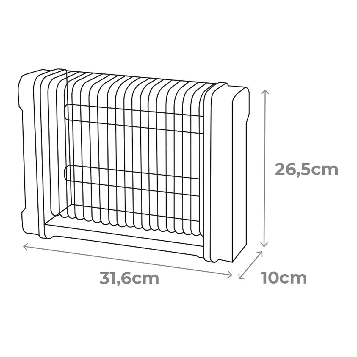 Elektrisk Myggfångare EDM Svart (31,6 x 10 x 26,3 cm)