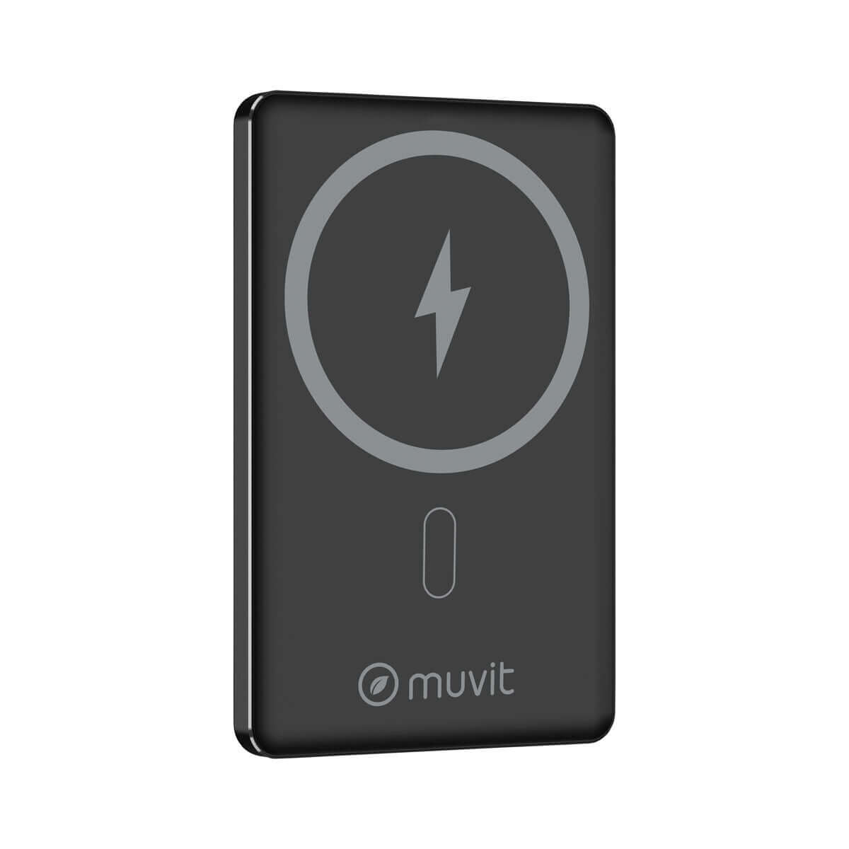 Powerbank Muvit for Change MCCHP0009 Svart Aluminium 5000 mAh finns hos Aktivcamping