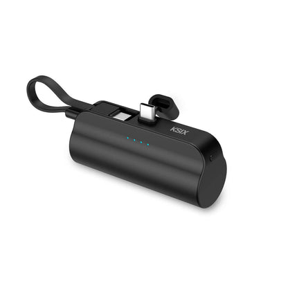 Powerbank KSIX Svart 5000 mAh finns hos Aktivcamping
