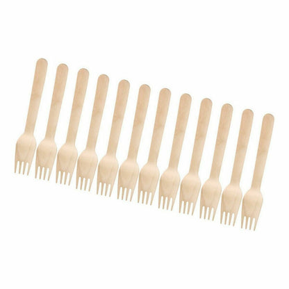 Disposable Cutlery Wood 36 pieces 16 x 2.8 x 1.8 cm