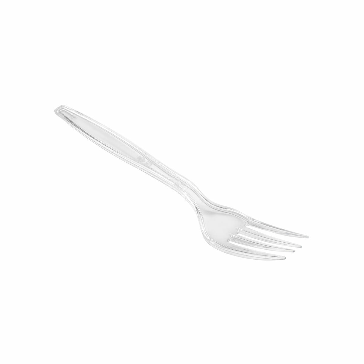 Fork set Algon Reusable Transparent 10 pieces 18 cm