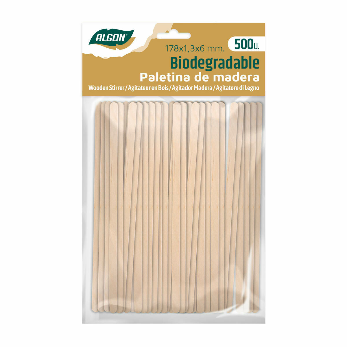 Set of coffee stirrers Algon Wood 20 pieces