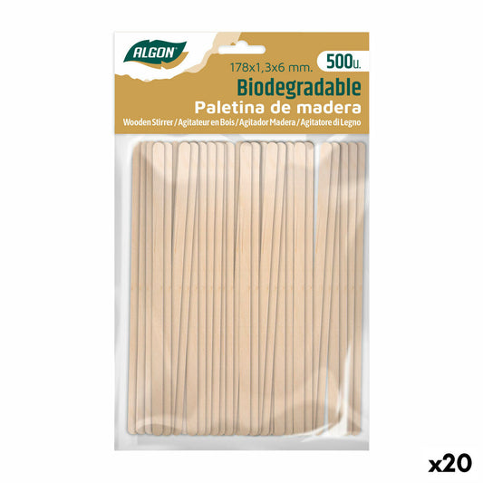 Set of coffee stirrers Algon Wood 20 pieces