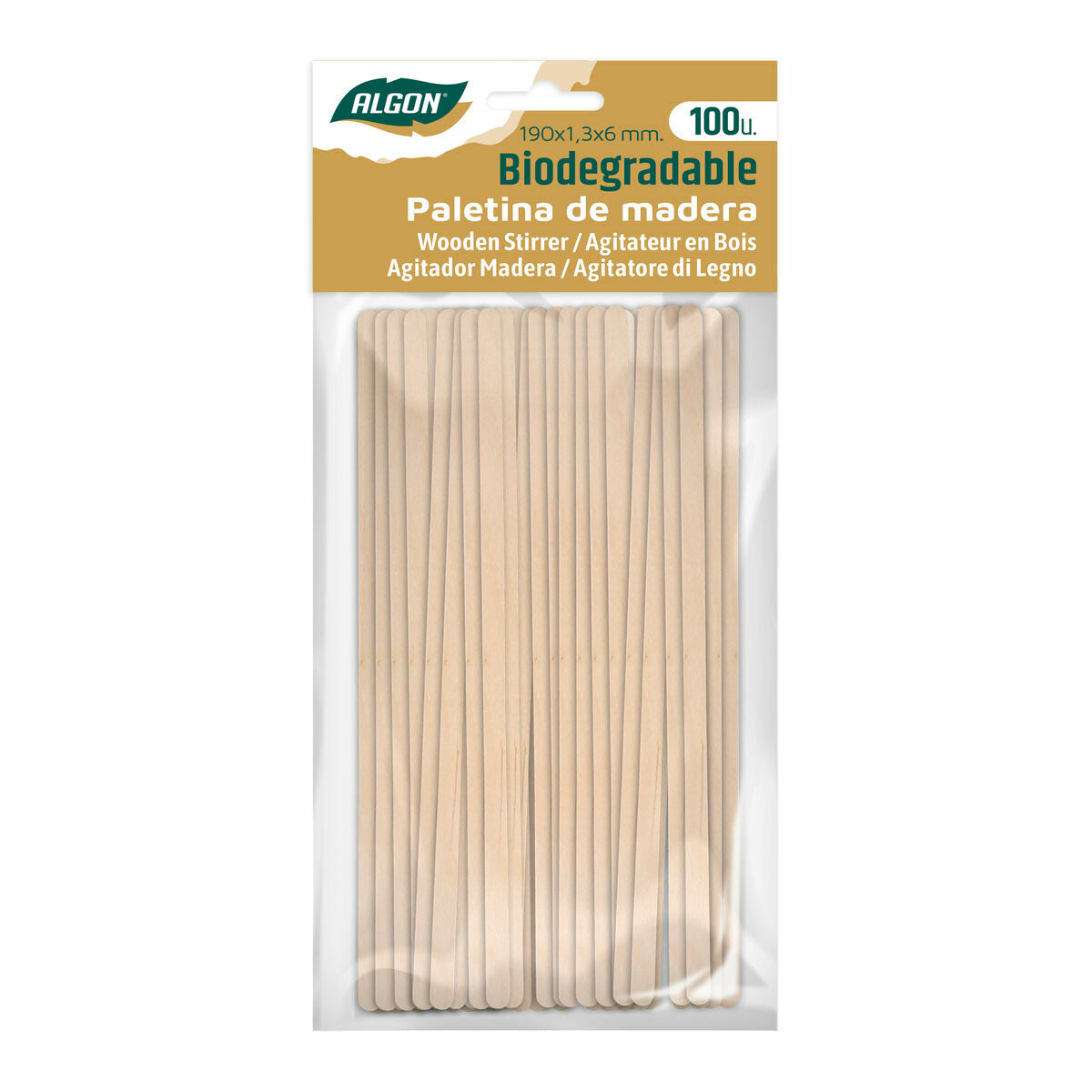 Set of coffee stirrers Algon Wood 36 pieces