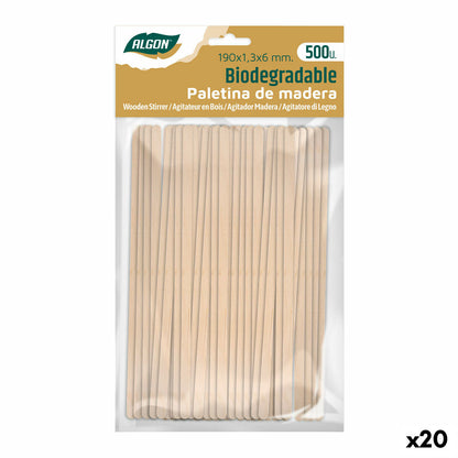 Set of coffee stirrers Algon Wood 20 pieces