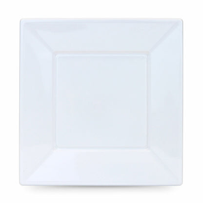 Set of reusable plates Algon Square White Plastic 23 x 23 x 2 cm (48 pieces)