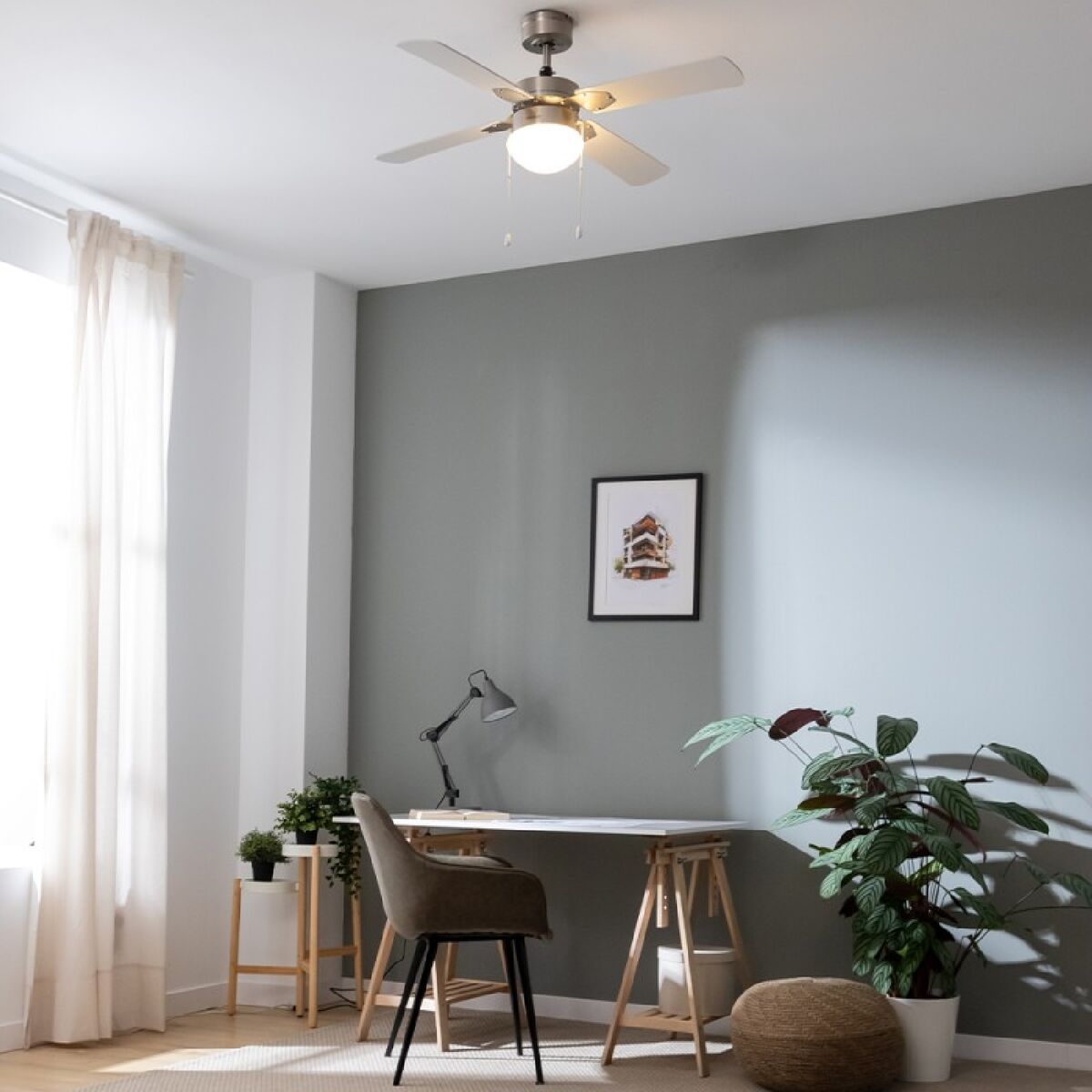 Takfläkt med belysning Cecotec EnergySilence Aero 450 Vit 50 W finns hos Aktivcamping