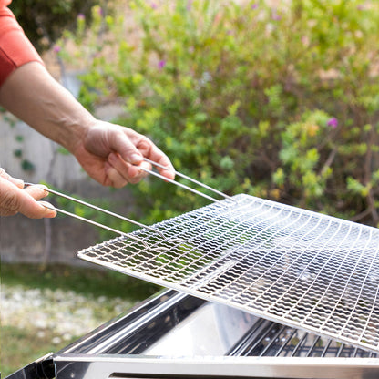 Foldable Charcoal Grill in Stainless Steel ExelQ InnovaGoods