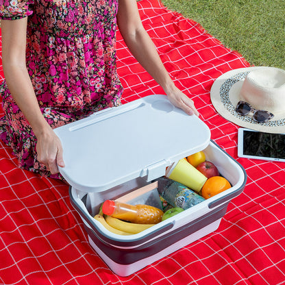 Foldable Picnic Basket with Table Lid Pickning InnovaGoods