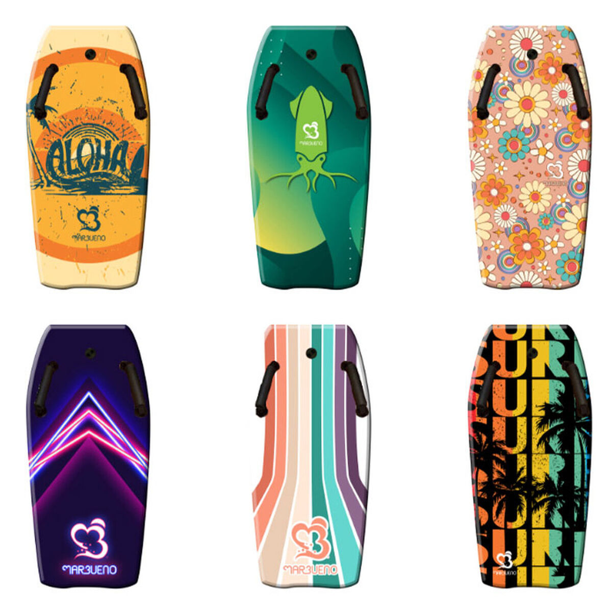 Bodyboard Marbueno Multicolour 4 x 84 x 44 cm finns hos Aktivcamping