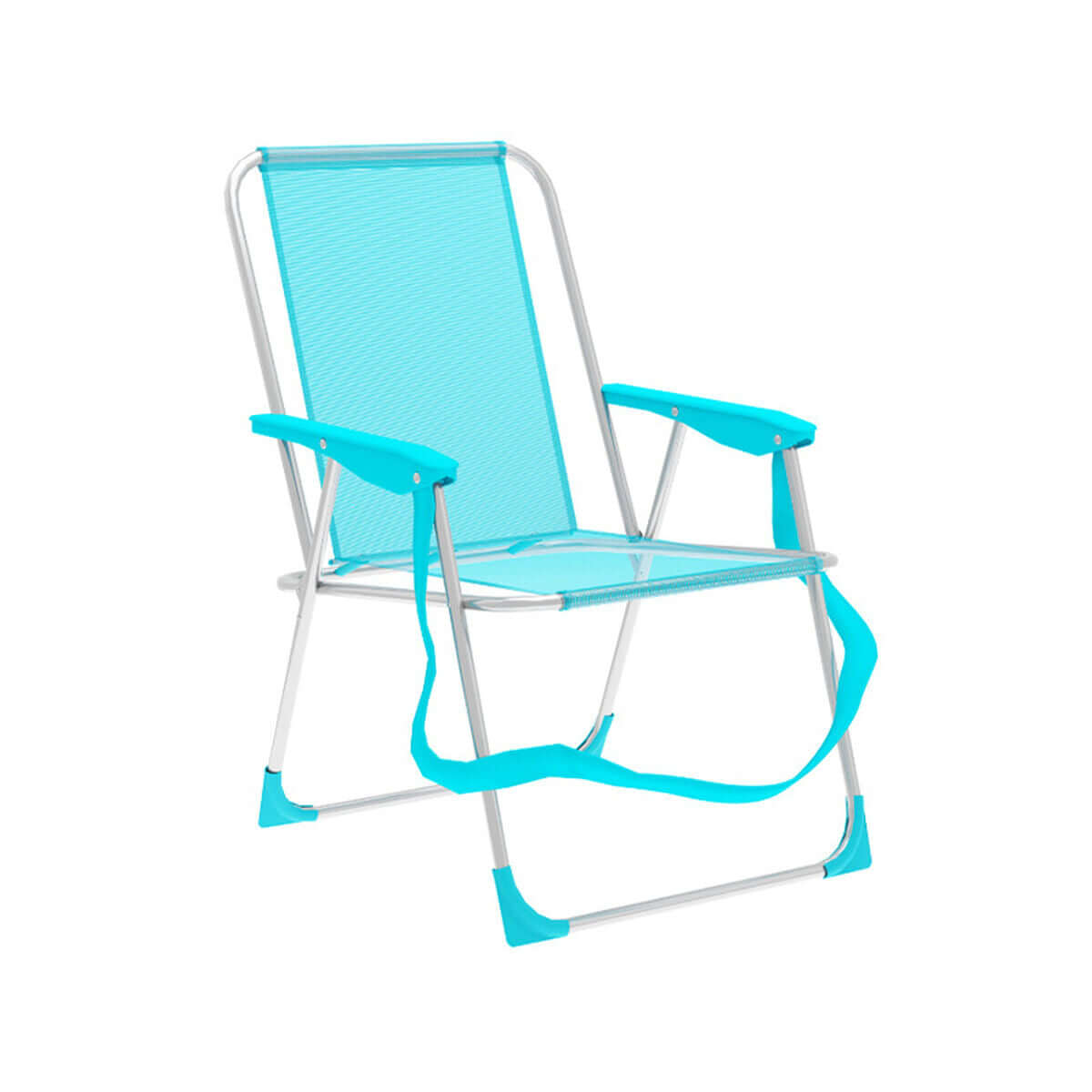 Marbueno hopfällbar stol aluminium Agua Marina strand och pool 53X56X78 cm 10307 finns hos Aktivcamping