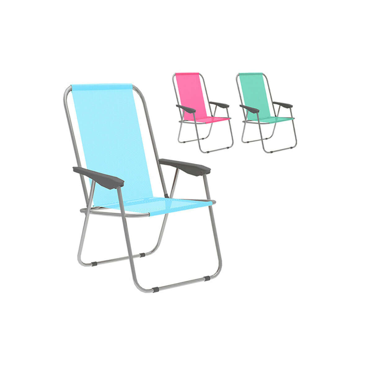Marbueno Fällbar Stol Stål Blandat Strand och Pool 59X51X83 cm 10355 finns hos Aktivcamping