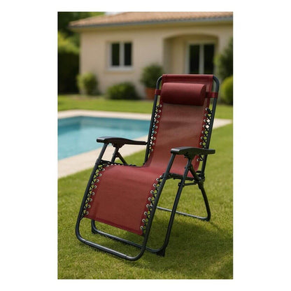 Hopfällbar Stol Marbueno Bordeaux 90 x 108 x 66 cm finns hos Aktivcamping