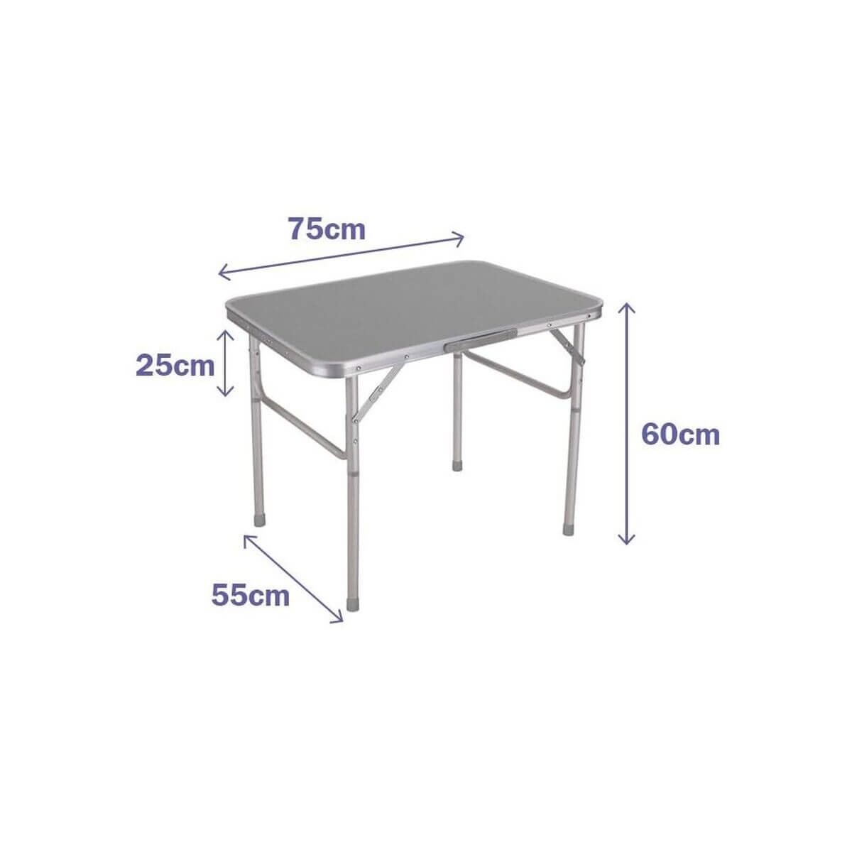 Fällbord Marbueno Grå 75 x 60 x 55 cm finns hos Aktivcamping