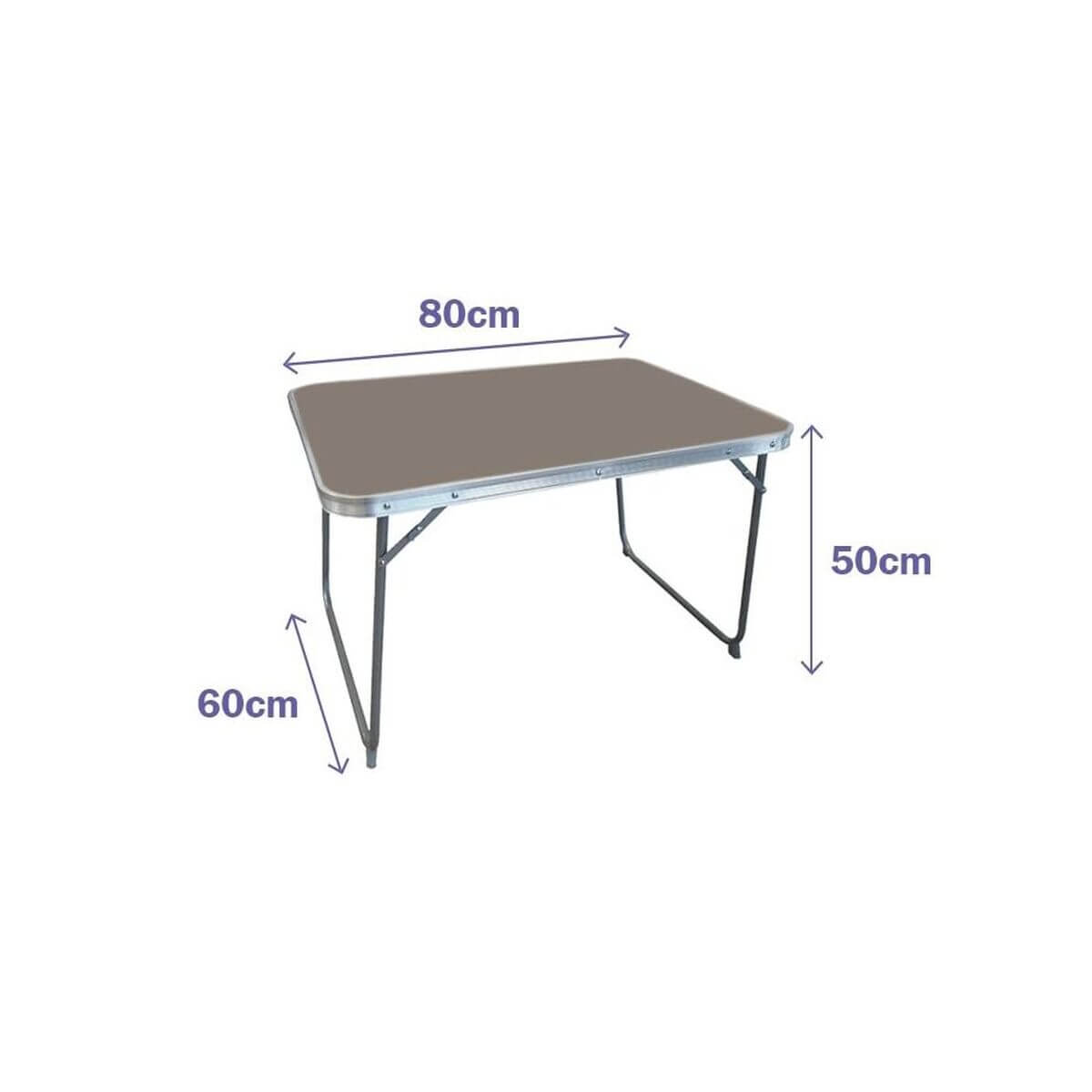 Fällbord Marbueno 80 x 70 x 60 cm Grå finns hos Aktivcamping