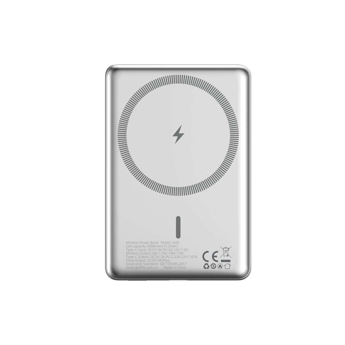 Powerbank DCU 5K MAGSAFE Silver 5000 mAh finns hos Aktivcamping