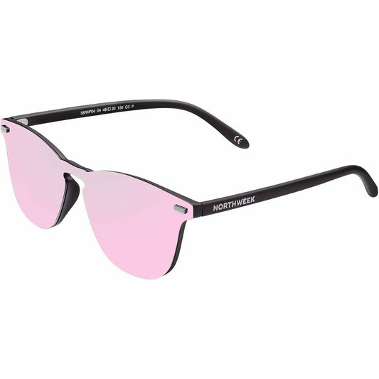 Unisexsolglasögon Northweek Wall Phantom Svart Ø 45 mm Rosa finns hos Aktivcamping
