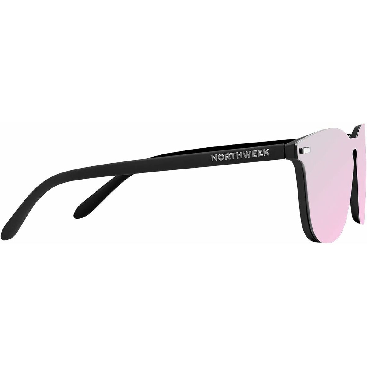 Unisexsolglasögon Northweek Wall Phantom Svart Ø 45 mm Rosa finns hos Aktivcamping