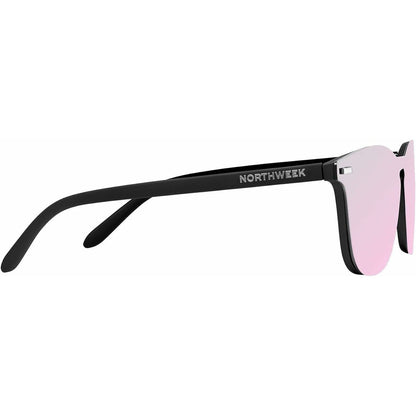 Unisexsolglasögon Northweek Wall Phantom Svart Ø 45 mm Rosa finns hos Aktivcamping