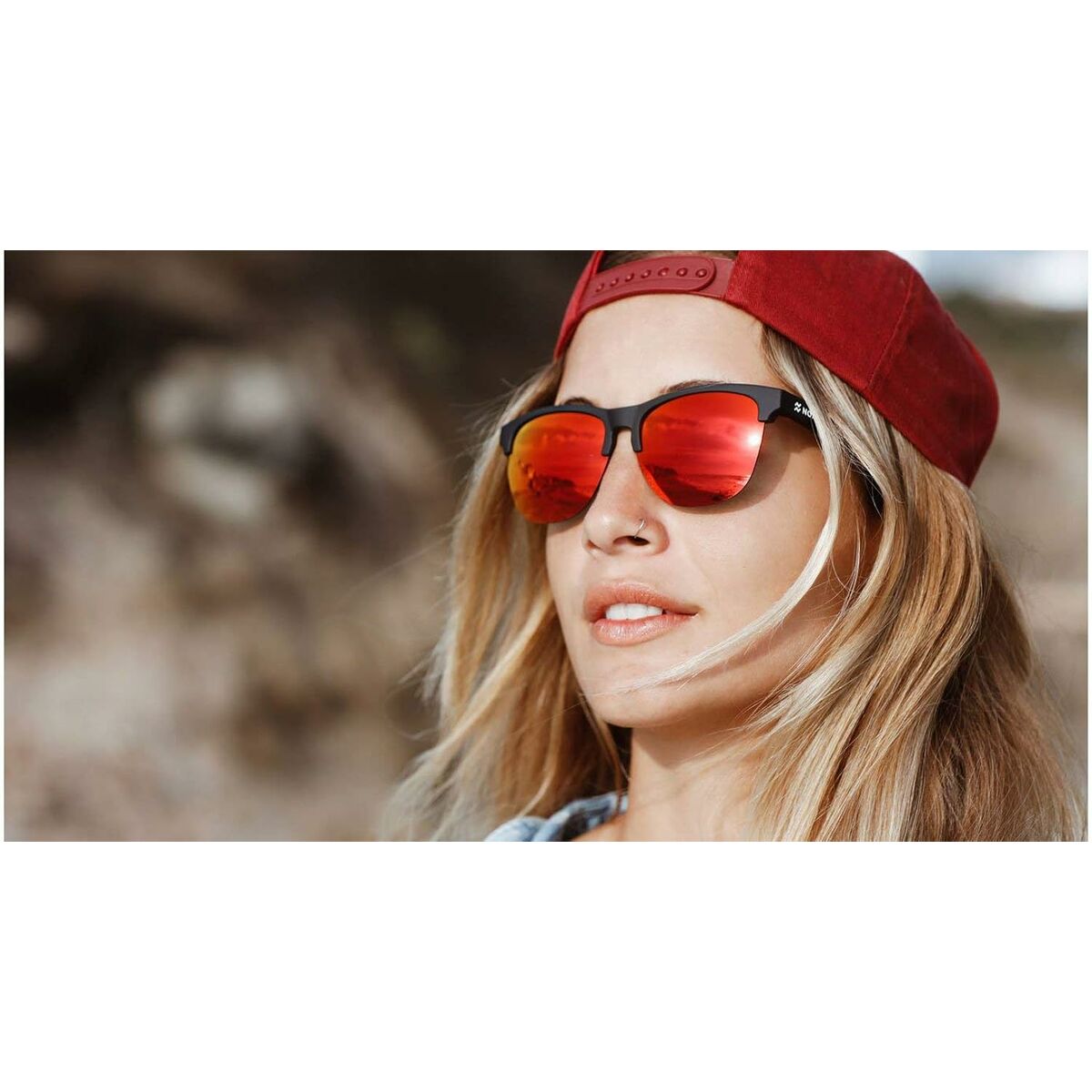 Unisexsolglasögon Northweek Gravity Svart Orange Ø 48 mm finns hos Aktivcamping