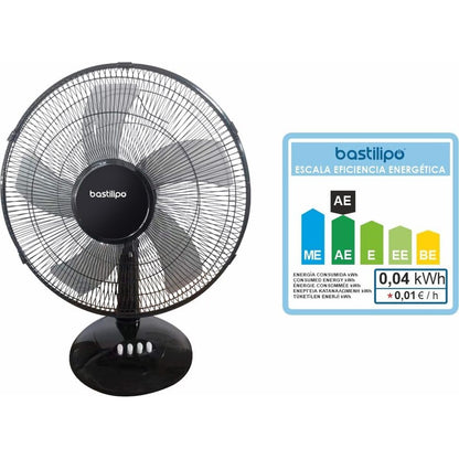 Bordsfläkt Bastilipo BARROSA Svart 50 W finns hos Aktivcamping