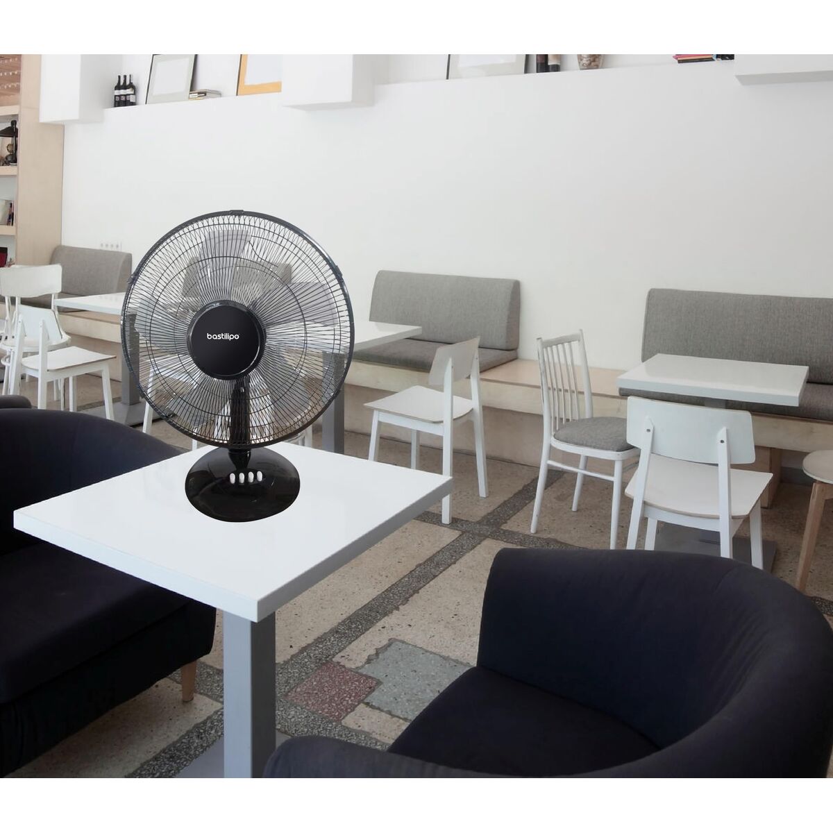 Bordsfläkt Bastilipo BARROSA Svart 50 W finns hos Aktivcamping