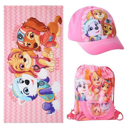 Badset The Paw Patrol med Handduk Keps och Väska - finns hos Aktivcamping