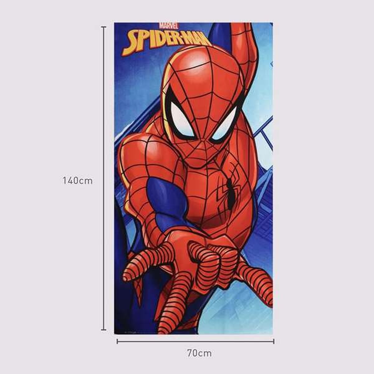 Badhandduk Spider-Man Blå 70 x 140 cm finns hos Aktivcamping