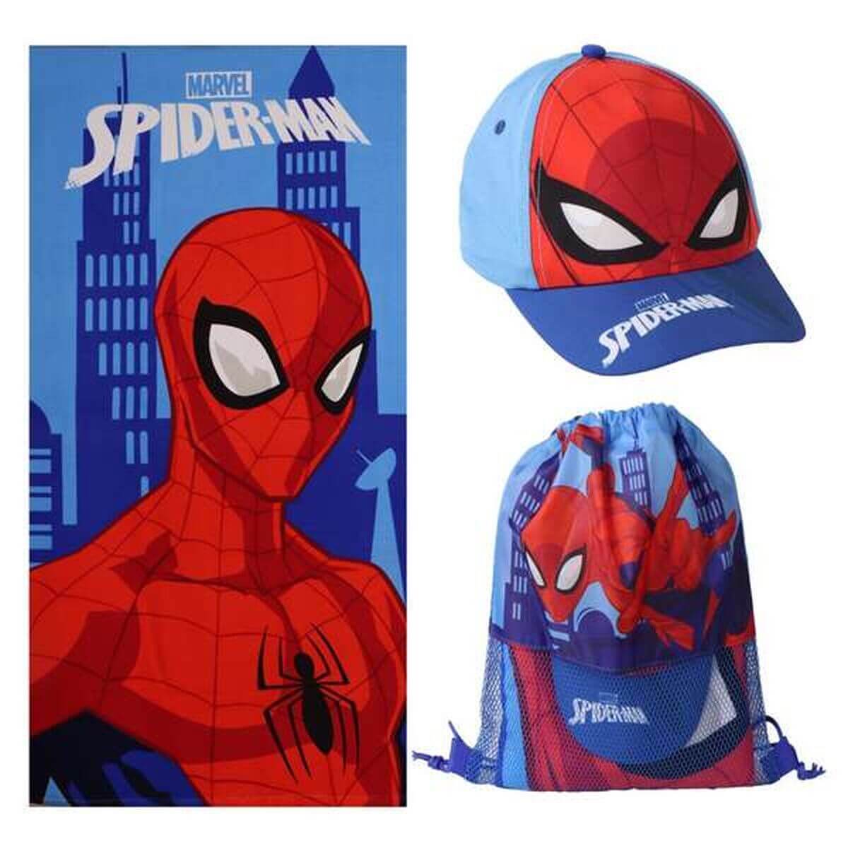Badset Spider-Man med Handduk Keps och Väska finns hos Aktivcamping