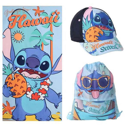 Badset Stitch med Badhandduk Keps och Väska finns hos Aktivcamping