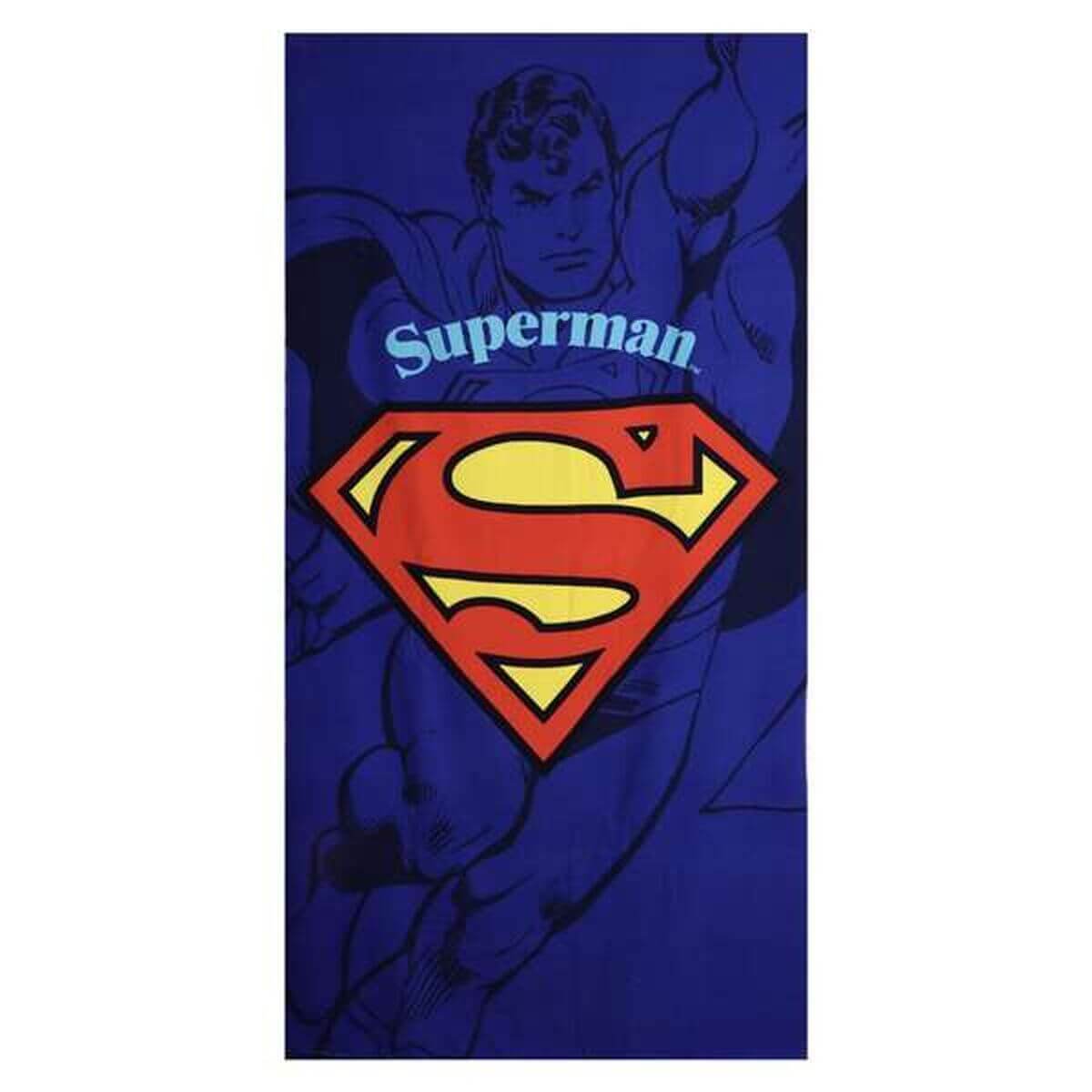 Badhandduk Superman 90 x 180 cm finns hos Aktivcamping