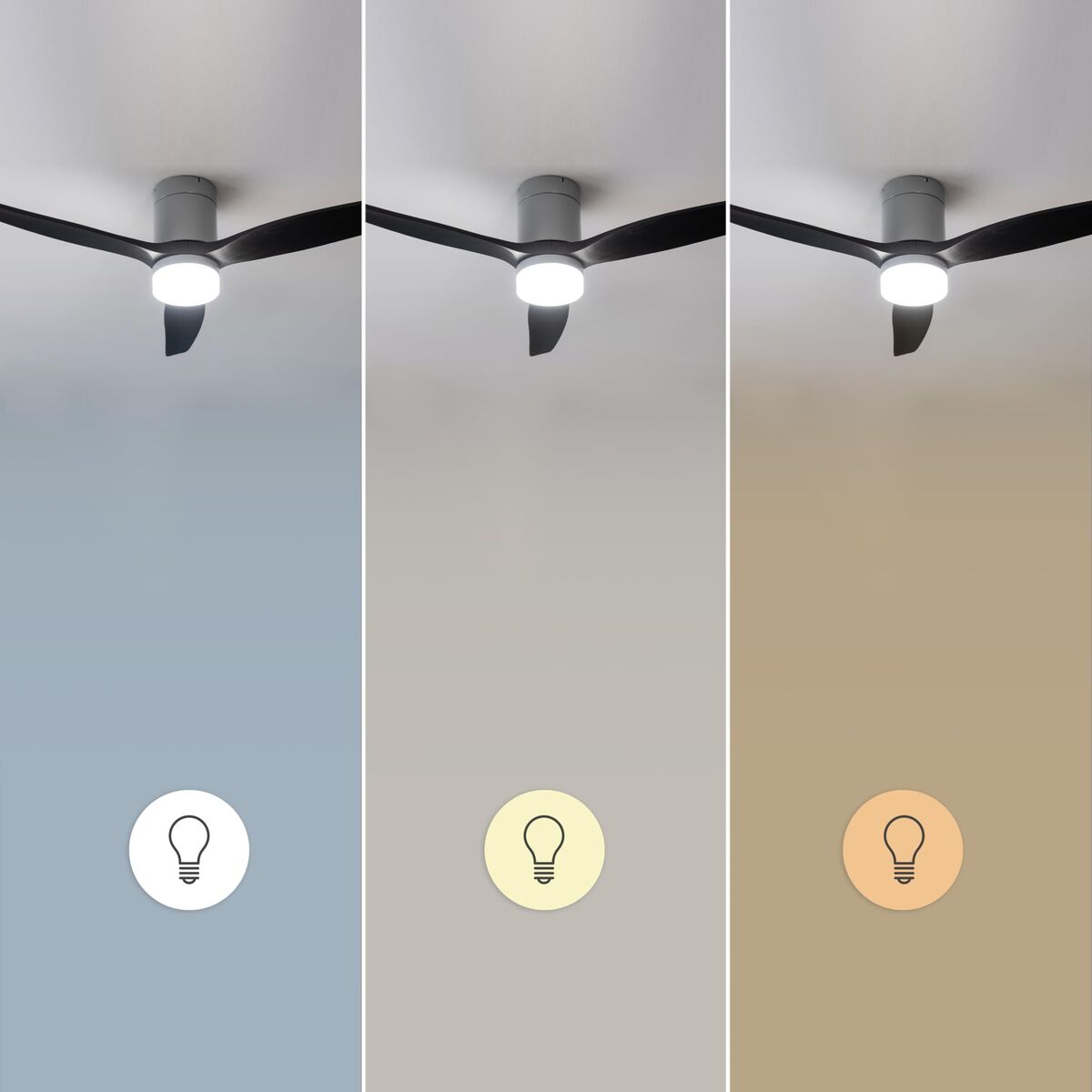 Takfläkt med belysning Cecotec EnergySilence Aero 5600 Svart Metall finns hos Aktivcamping