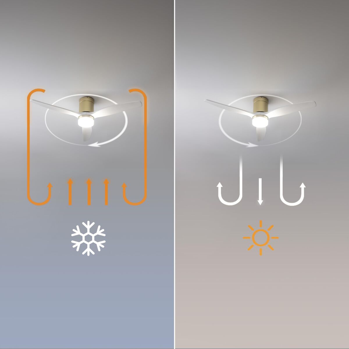 Takfläkt med belysning Cecotec EnergySilence Aero 5600 Vit Gyllene finns hos Aktivcamping