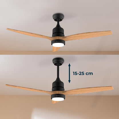 Takfläkt med belysning Cecotec EnergySilence Aero 5230 Svart Trä finns hos Aktivcamping