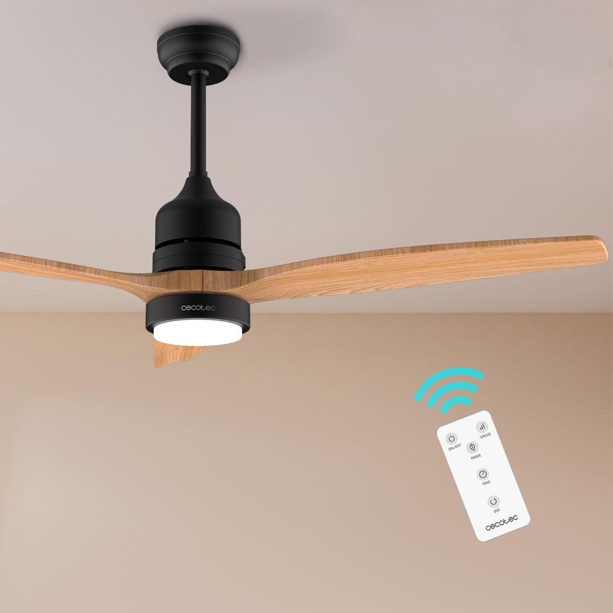 Takfläkt med belysning Cecotec EnergySilence Aero 5230 Svart Trä finns hos Aktivcamping