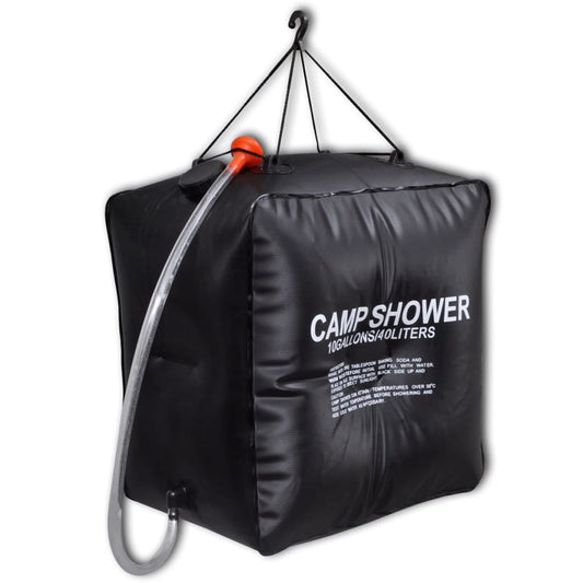 Campingdusch Soluppvärmd 40L Bärbar Utomhusdusch
