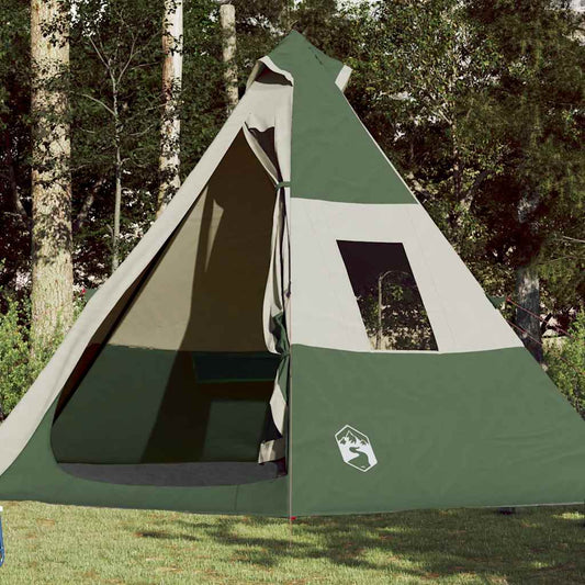 Vattentätt Teepee Tält 7 Personer VidaXL Grön Enkel Att Ta Med
