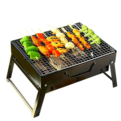 Kolgrill - Portabel vikbar för utomhusmatlagning camping picknick
