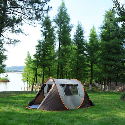 Pop-Up Campingtält för 4 Personer Snabb Setup Camping