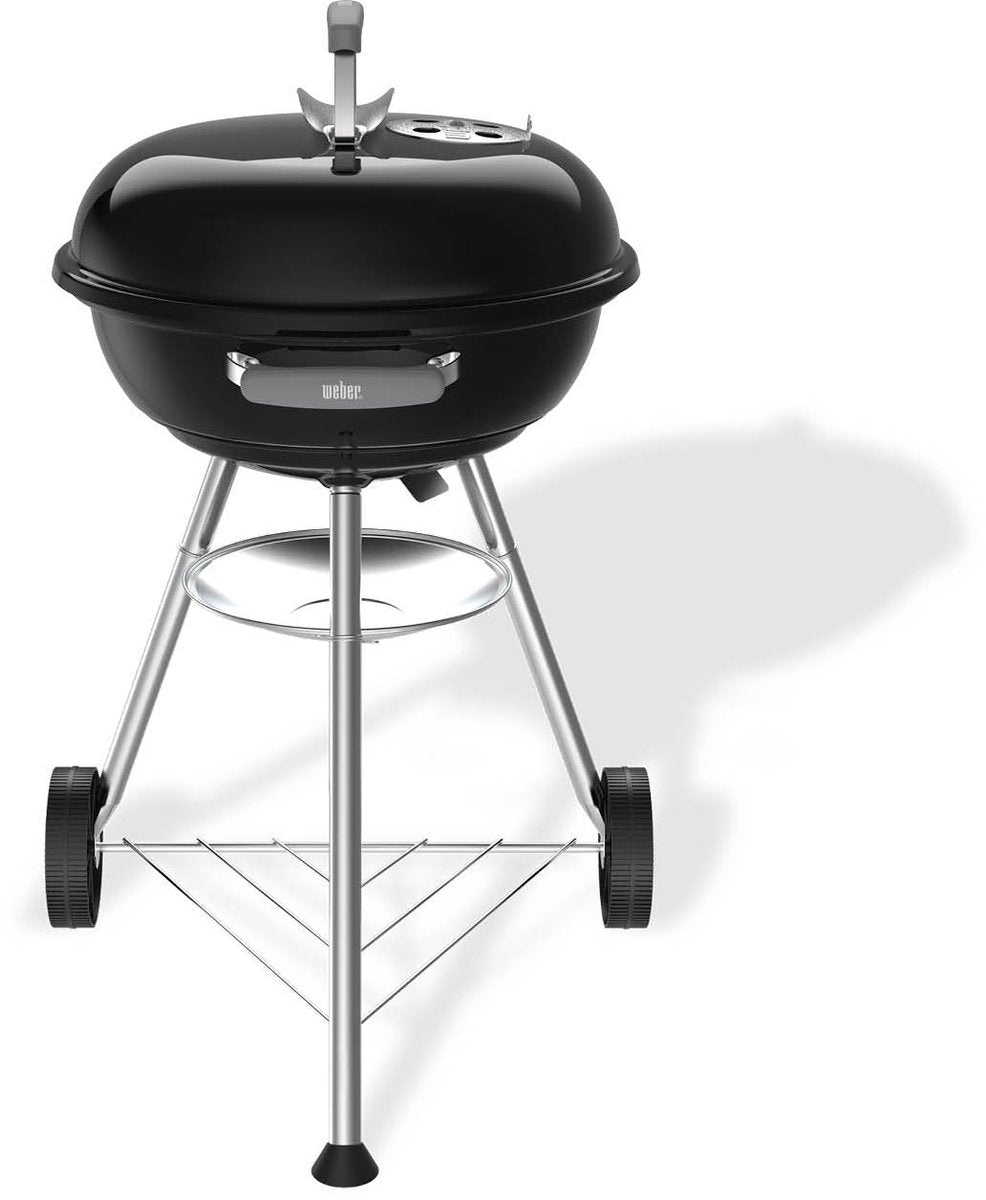 Kolgrill Weber kompakt 47 cm svart med askbricka och hjul