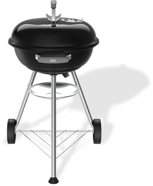 Kolgrill Weber kompakt 47 cm svart med askbricka och hjul
