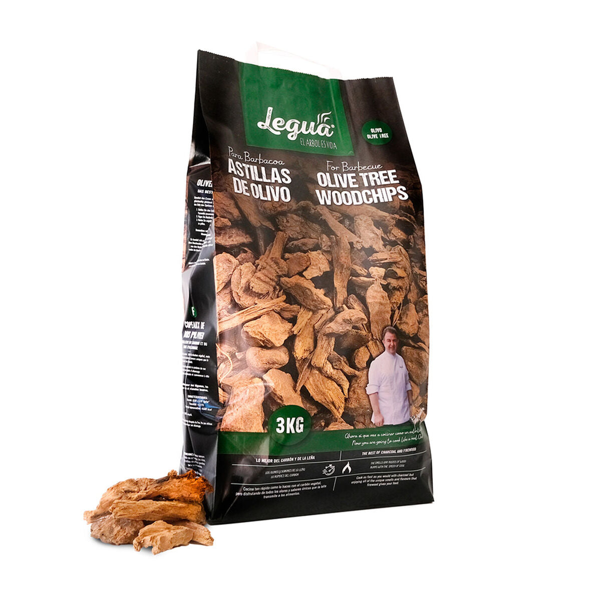 Aromatiska chips Legua 3 Kg - finns hos Aktivcamping