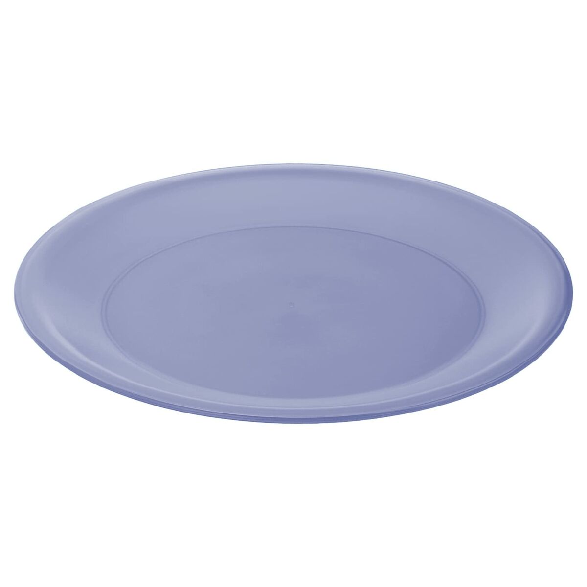 Flat Bowl Blue Red Plastic (Refurbished B)