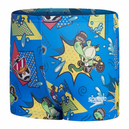 Badbyxor Barn Speedo Digital Allover Aquashort Indigo finns hos Aktivcamping