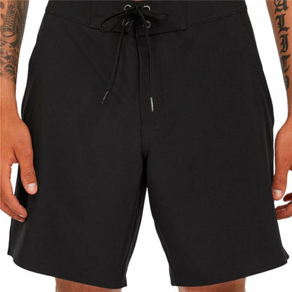 Badbyxor Herr O'Neill Solid 17" Boardshorts Svart - finns hos Aktivcamping