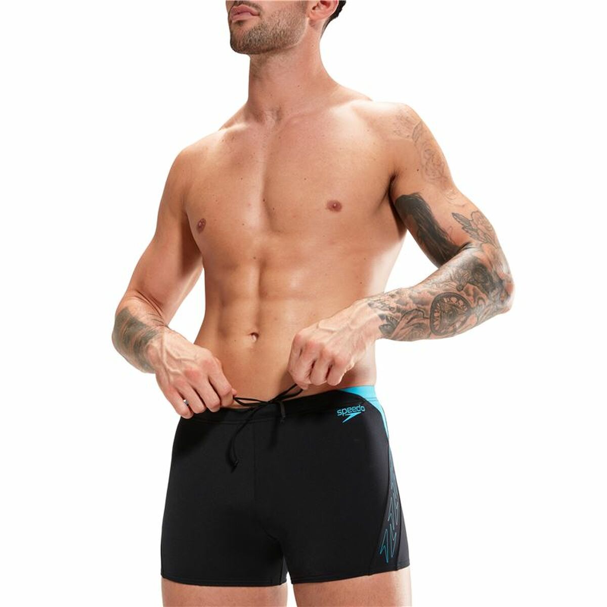 Badbyxor Herr Speedo Hyper Boom Splice Svart - finns hos Aktivcamping